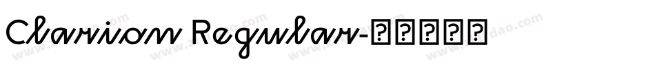 Clarion Regular字体转换